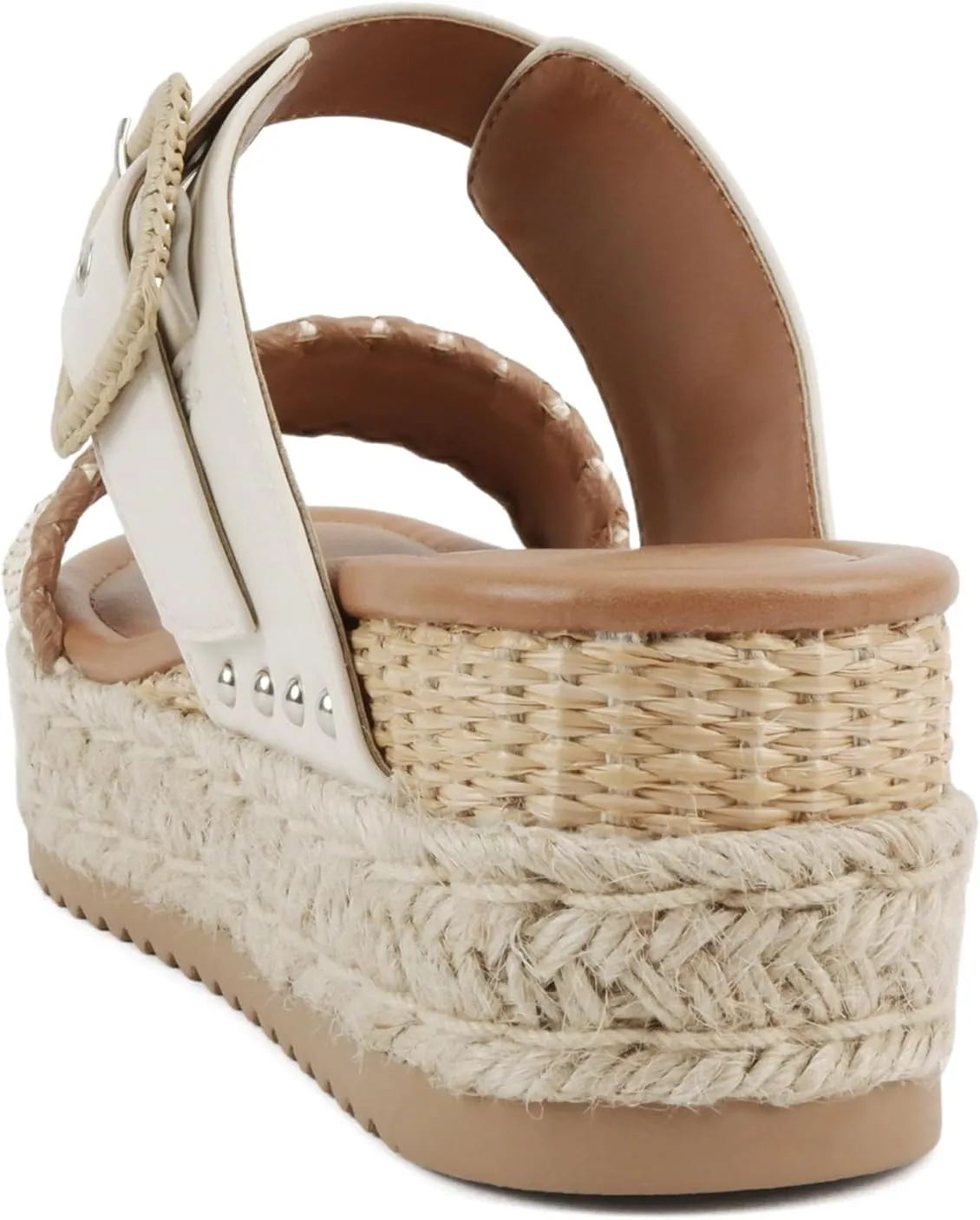 Soda “Sail” ~ Women Open Toe Double Band Espadrille Wedge Sandals