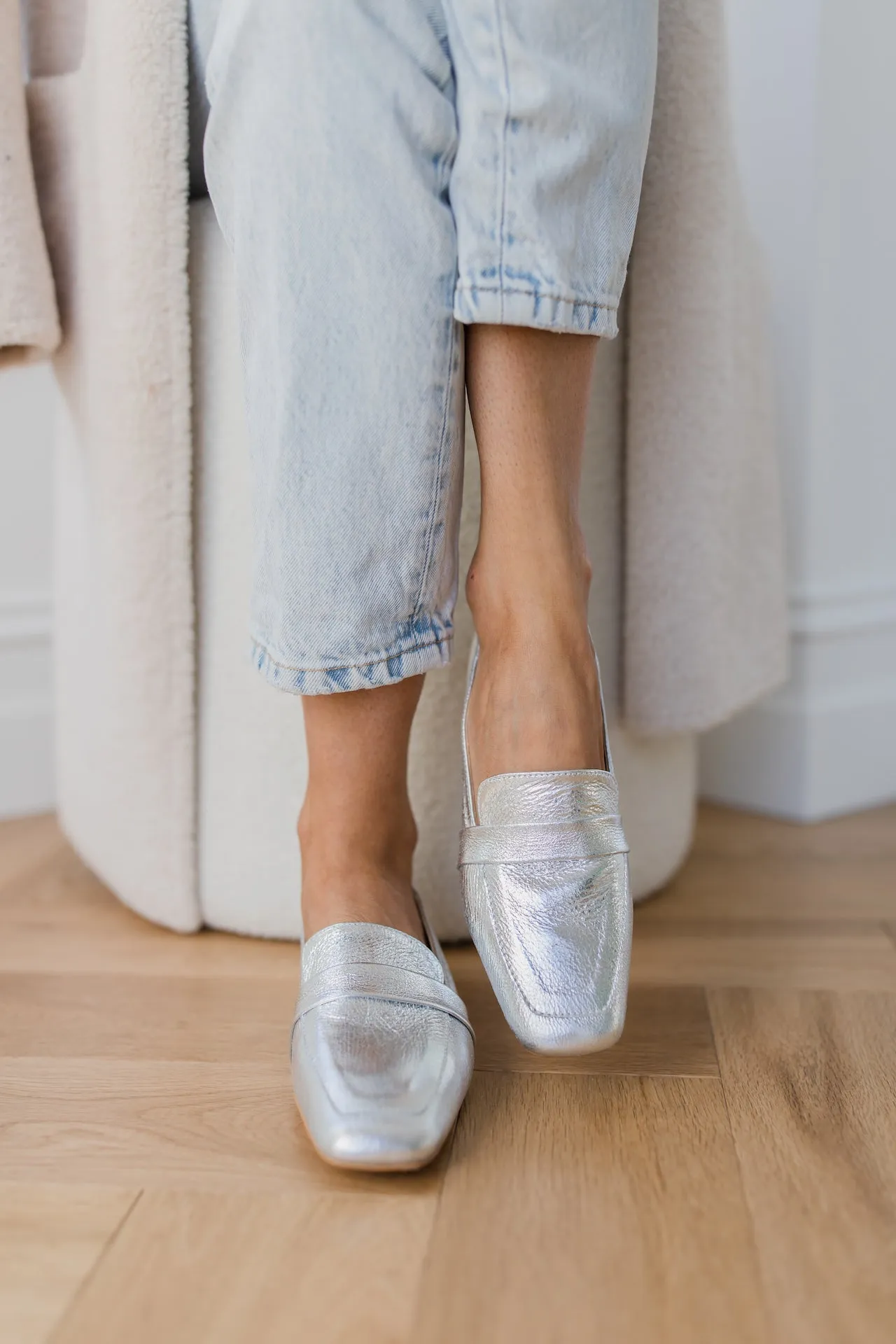 Sunday Loafer - Metallic Silver