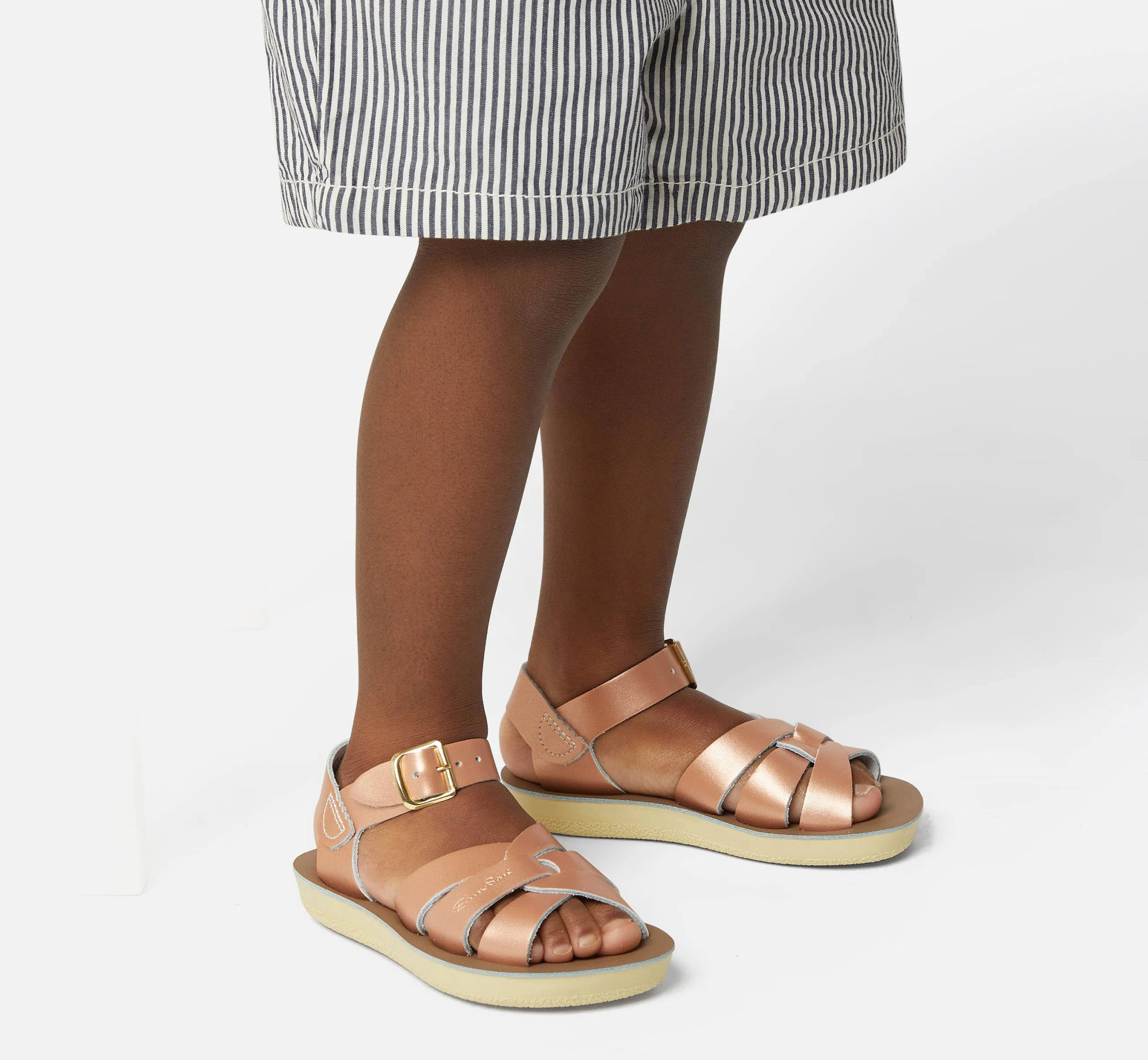 Swimmer Rose Gold Kids Sandal