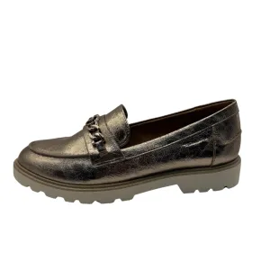 Tamaris Gold Metallic Loafer