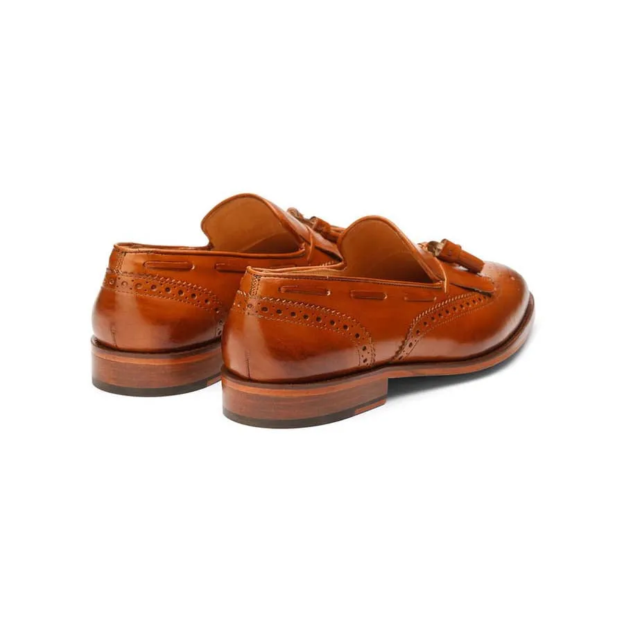 Tan Kiltie Tassel Loafer