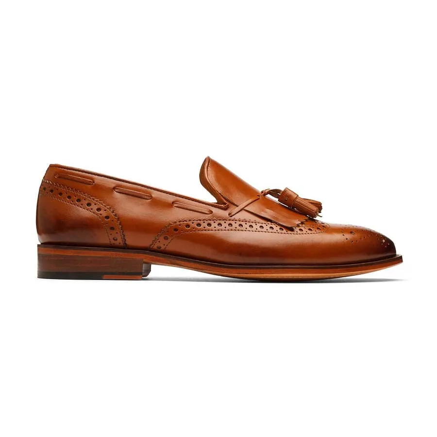 Tan Kiltie Tassel Loafer