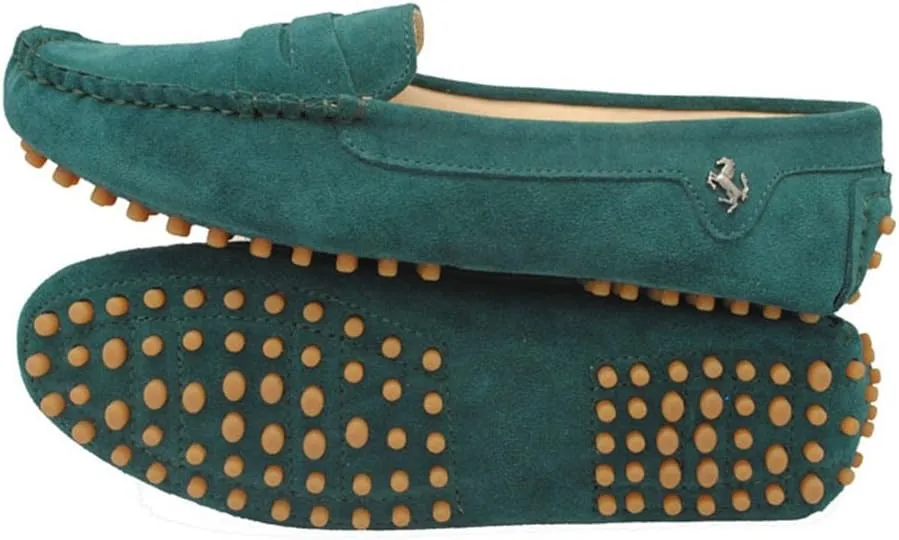 TDA Womens Comfortable Suede Leather Driving Walking Running Boat Loafers Moccasins Flats Multi Colored