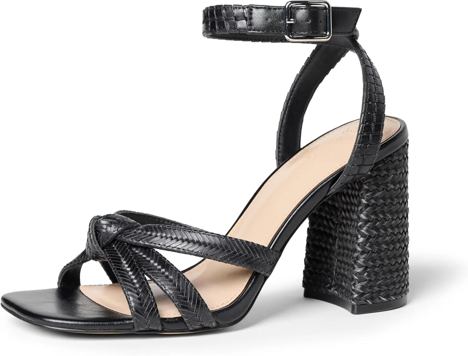 The Drop Women's Renalda Woven Chunky Heel Sandal
