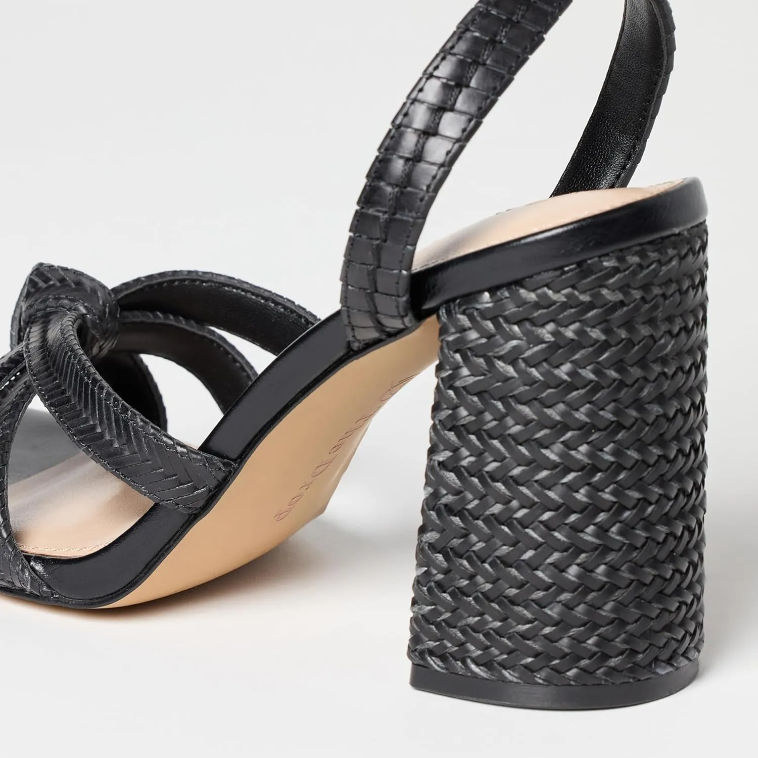 The Drop Women's Renalda Woven Chunky Heel Sandal