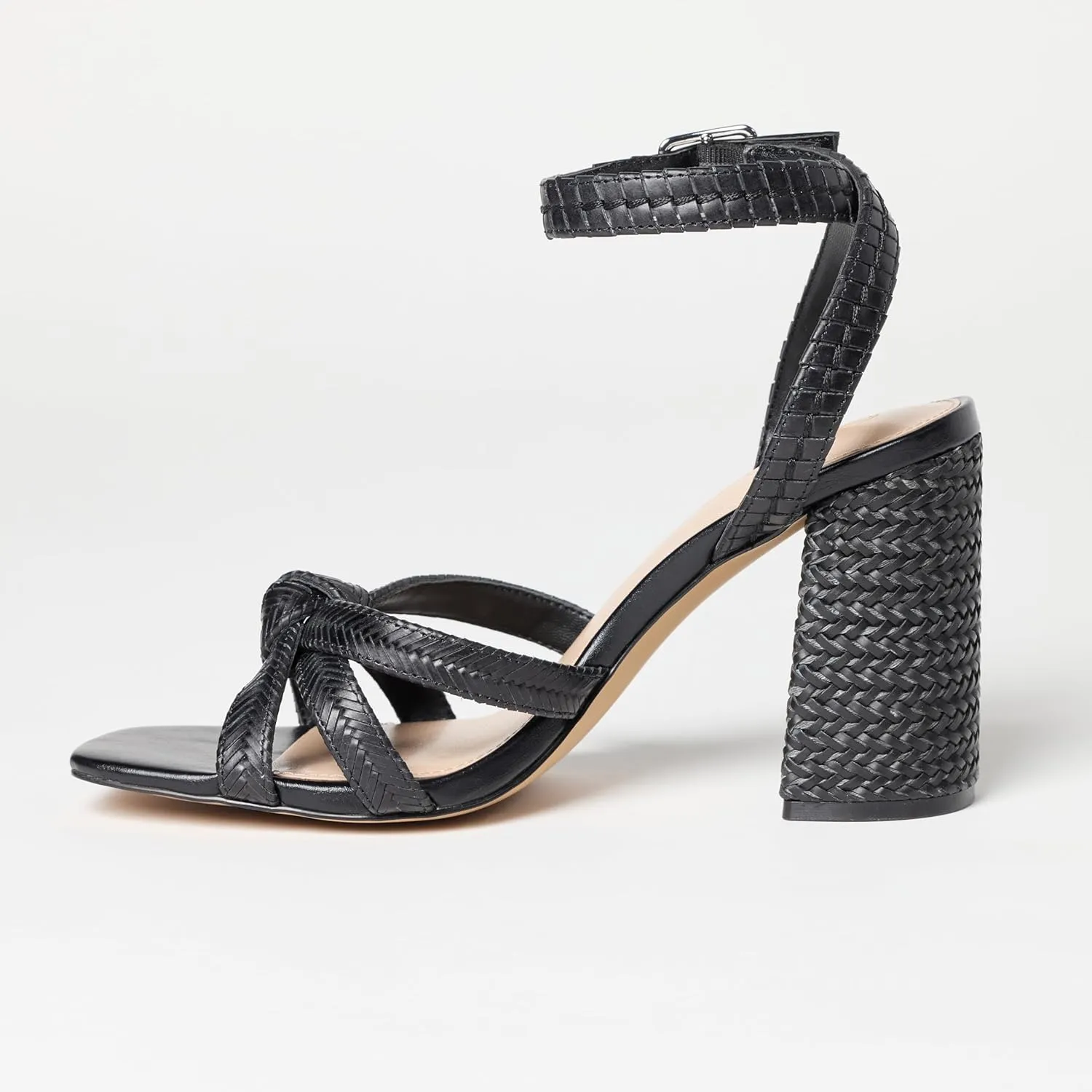 The Drop Women's Renalda Woven Chunky Heel Sandal