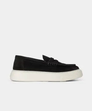 The Loafer Black Suede