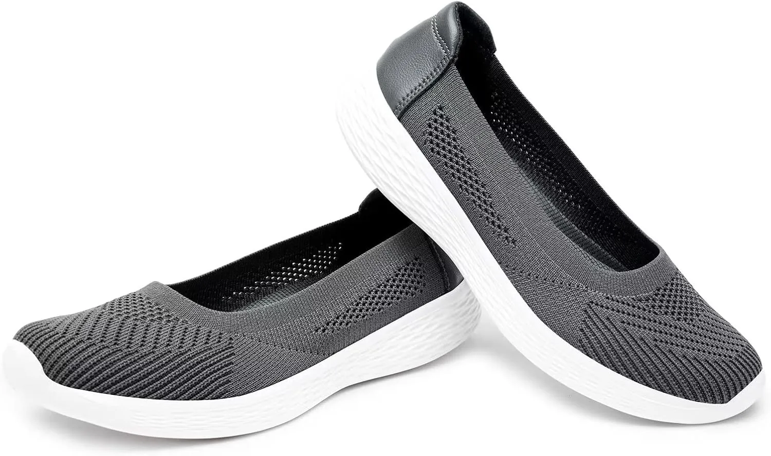 TIOSEBON Women's Comfortable Loafer Flat Foam Mesh Slip-On Walking Shoes