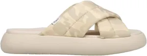 TOMS Womens Alpargata Mallow Crossover Camouflage Platform Casual Sandals Casual Low Heel 1-2" - Off White