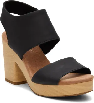 TOMS Womens Majorca Block Platform Casual Sandals Casual High Heel 3" & Up - Brown