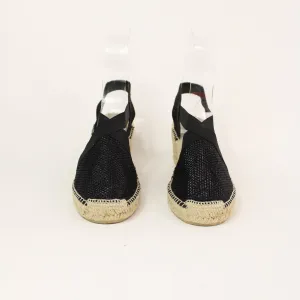 Toni Pons Black Espadrille Wedges