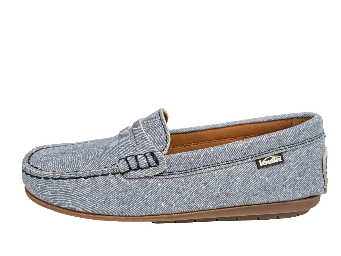 Venettini  Navy Demin Loafer  Reese