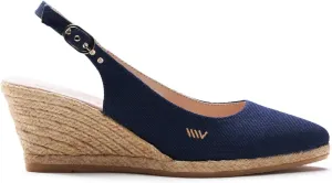 VISCATA Palomera Women's Sandals Espadrille Canvas Slingback Buckle Wedges
