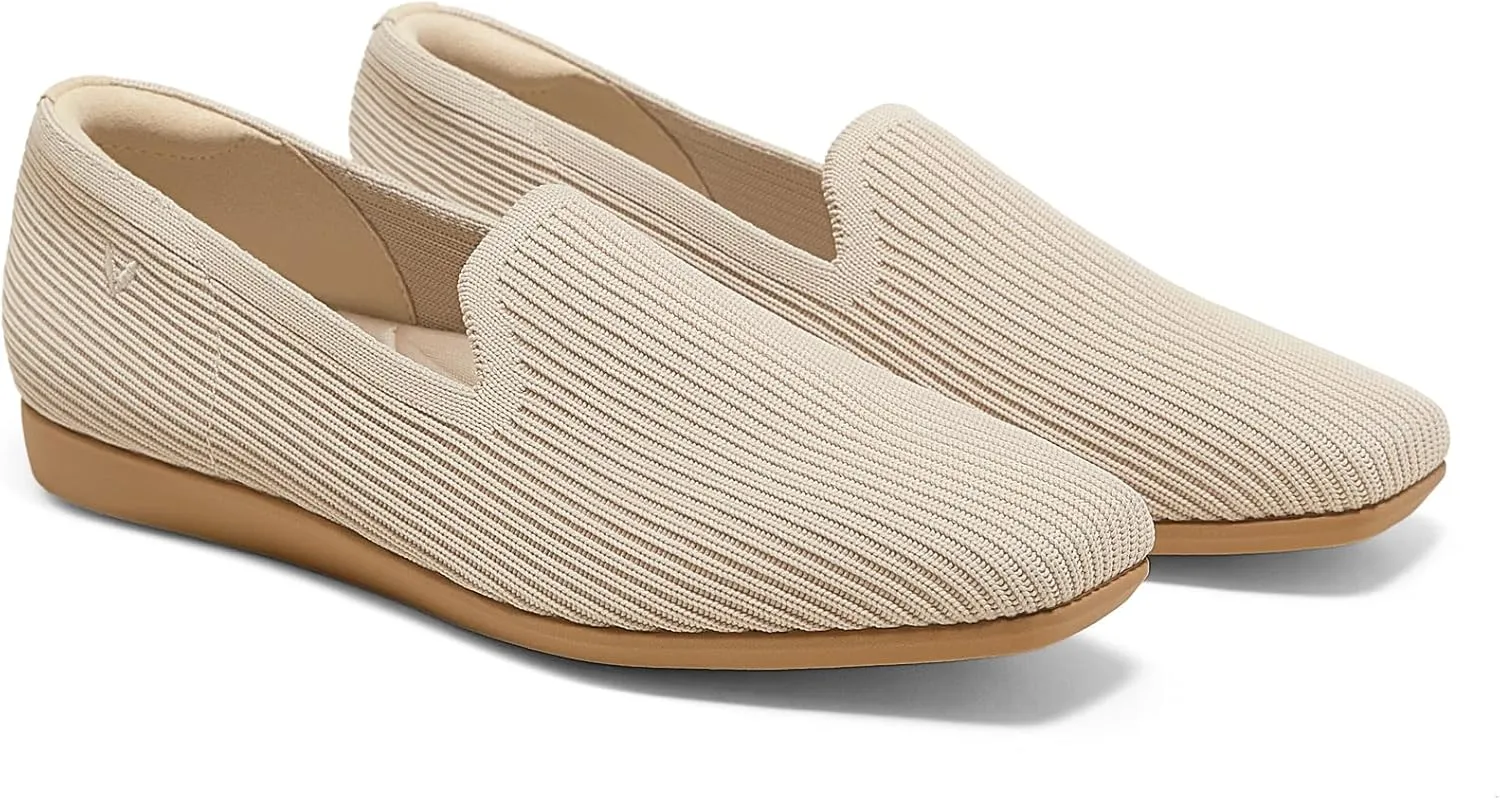 VIVAIA Samanth Walker Women's Casual Flats Slip on Washable Loafer Flats Shoes Comfortable Square-Toe Style