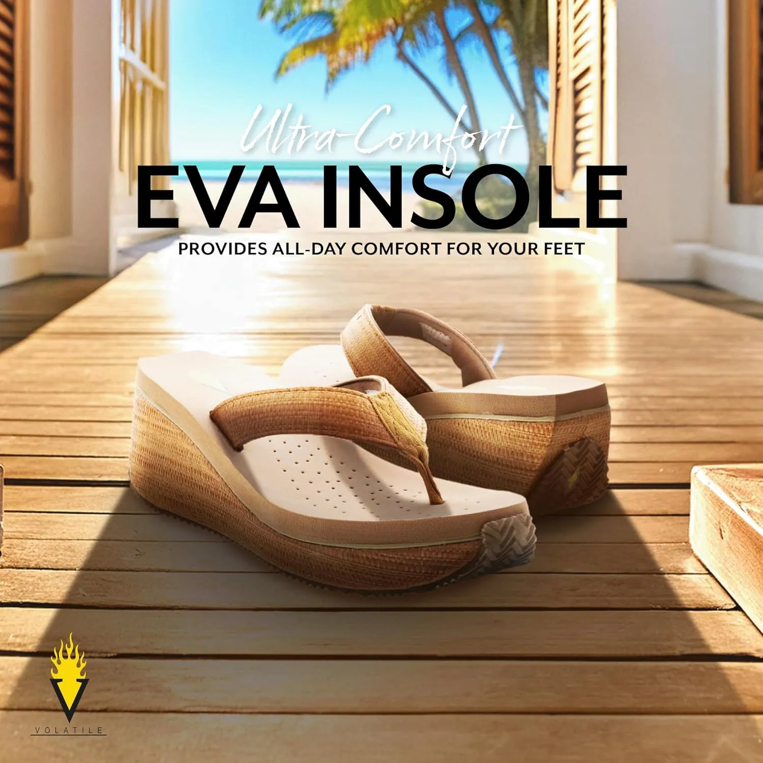 VOLATILE Women's Bahama Wedge Sandal