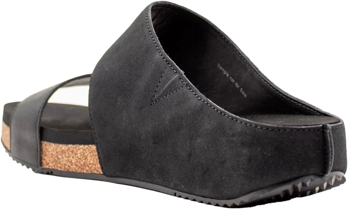 VOLATILE Womens Campfire Metallic Slide Casual Sandals Casual Low Heel 1-2" - Brown, Gold