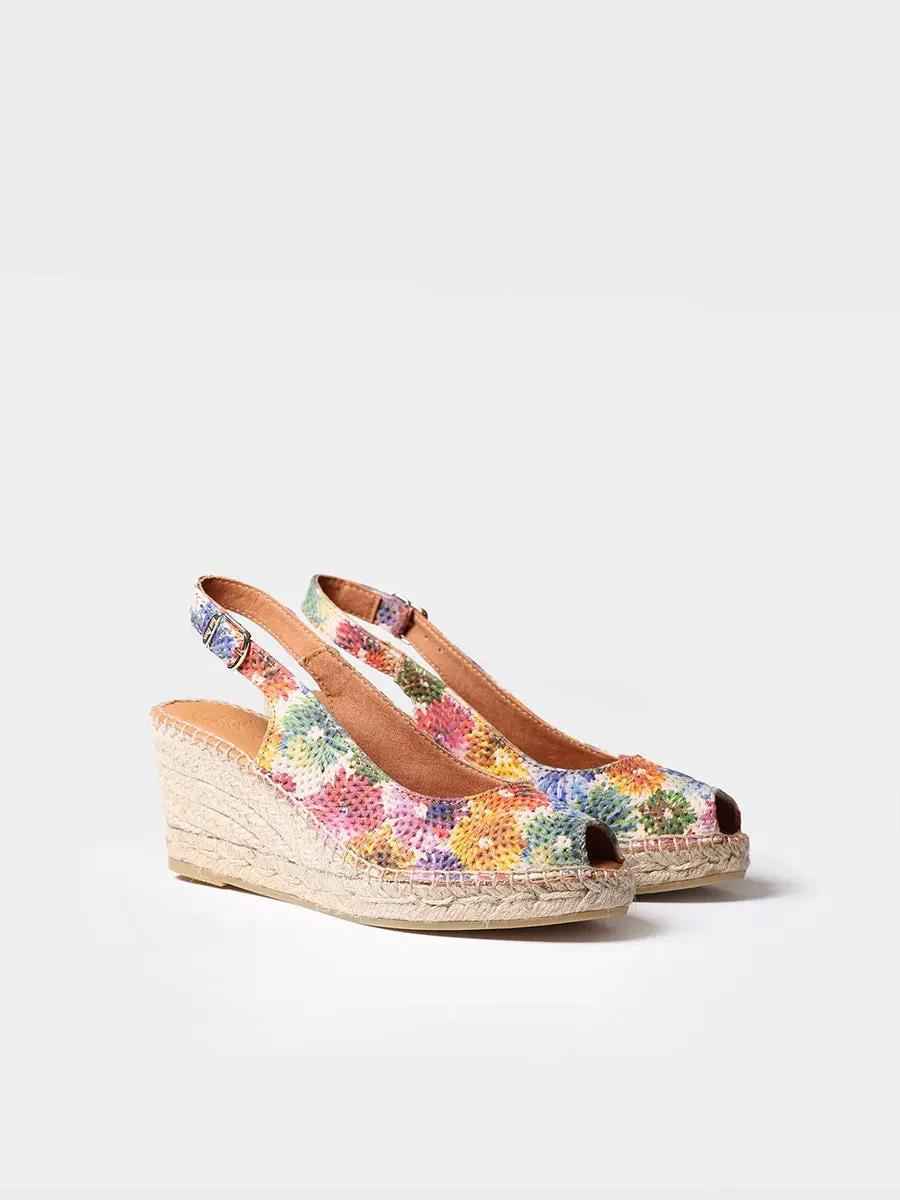 Wedge peep toe espadrille - CAROL-DM