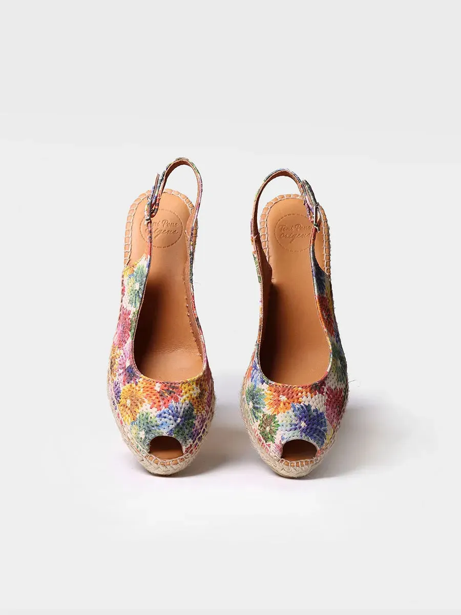 Wedge peep toe espadrille - CAROL-DM