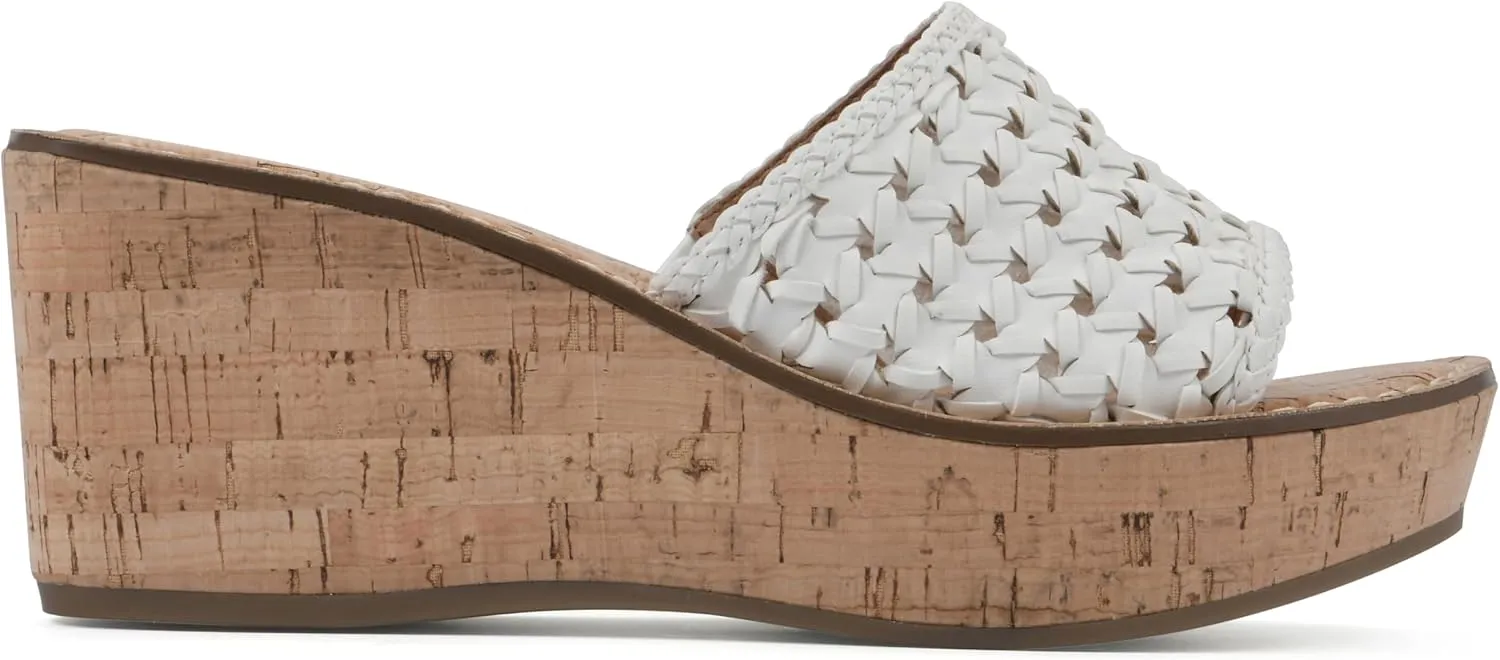 WHITE MOUNTAIN Women's Charges Woven Wedge Sandal