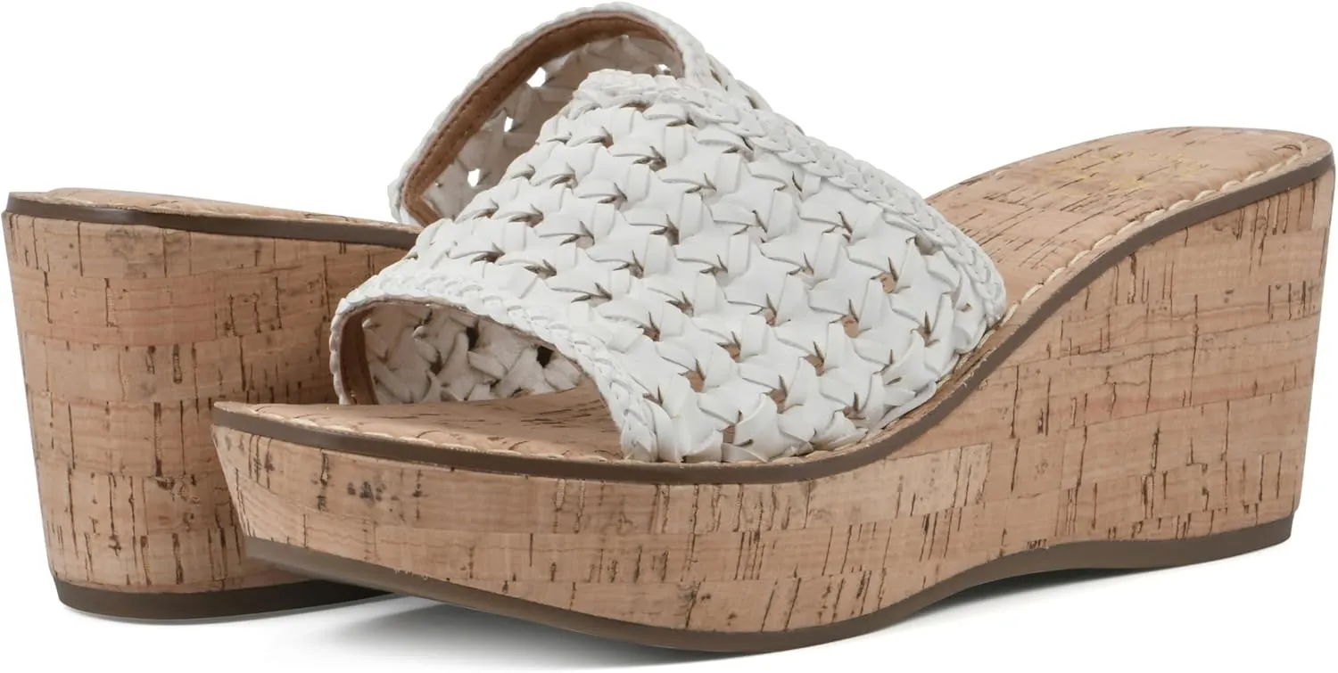 WHITE MOUNTAIN Women's Charges Woven Wedge Sandal