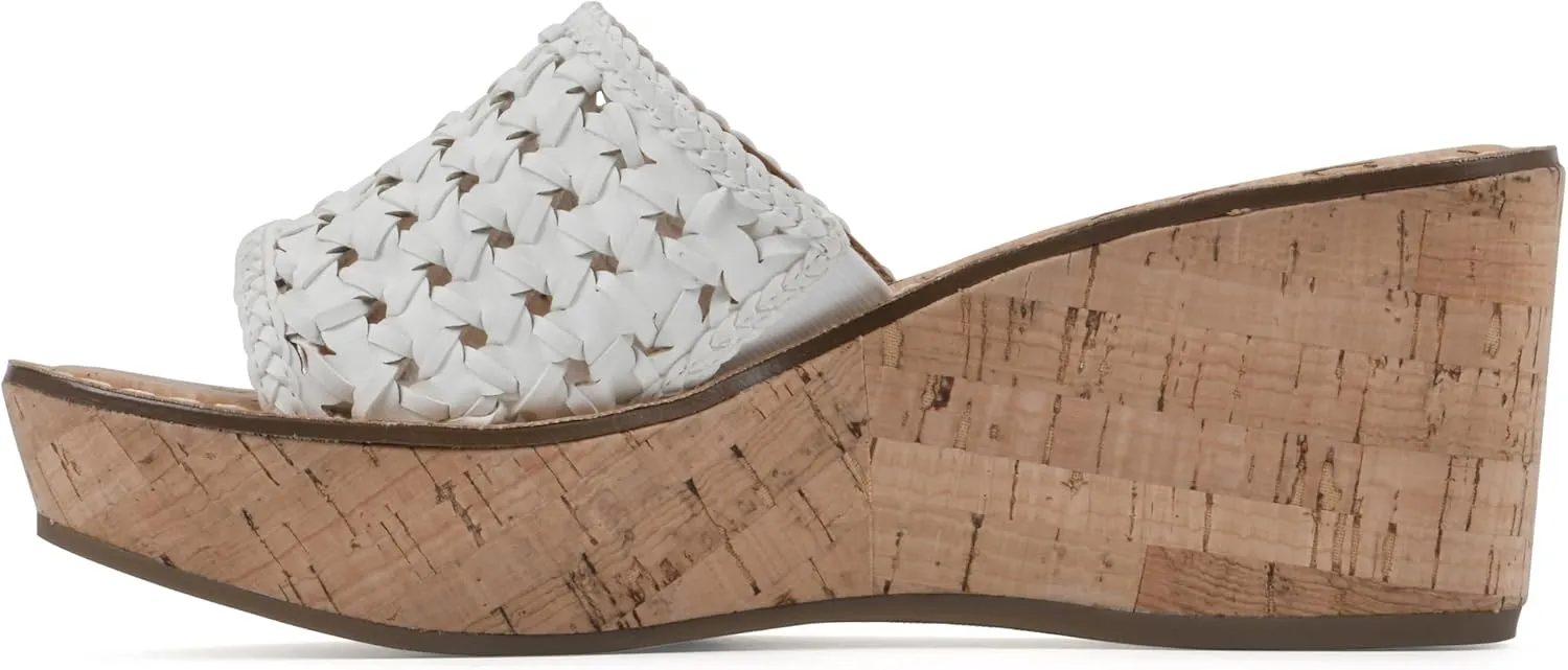 WHITE MOUNTAIN Women's Charges Woven Wedge Sandal