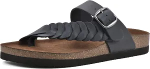 WHITE MOUNTAIN Women's Happier Footbed Sandal
