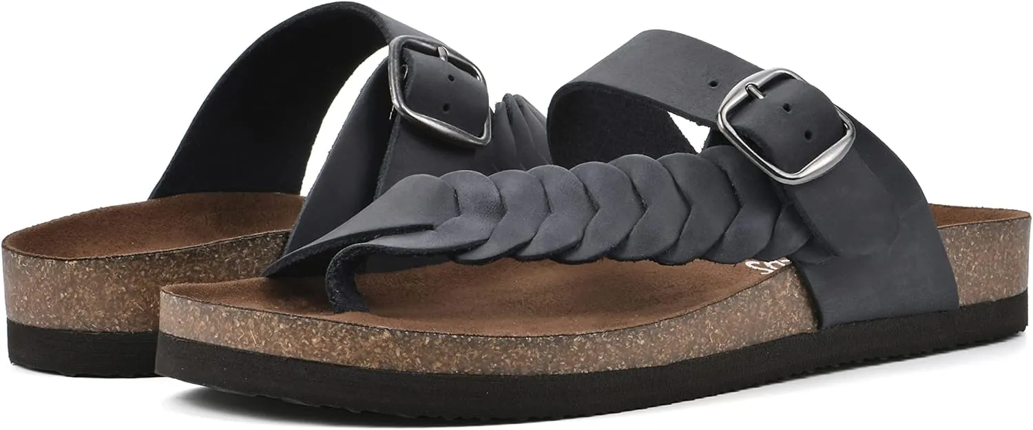 WHITE MOUNTAIN Women's Happier Footbed Sandal