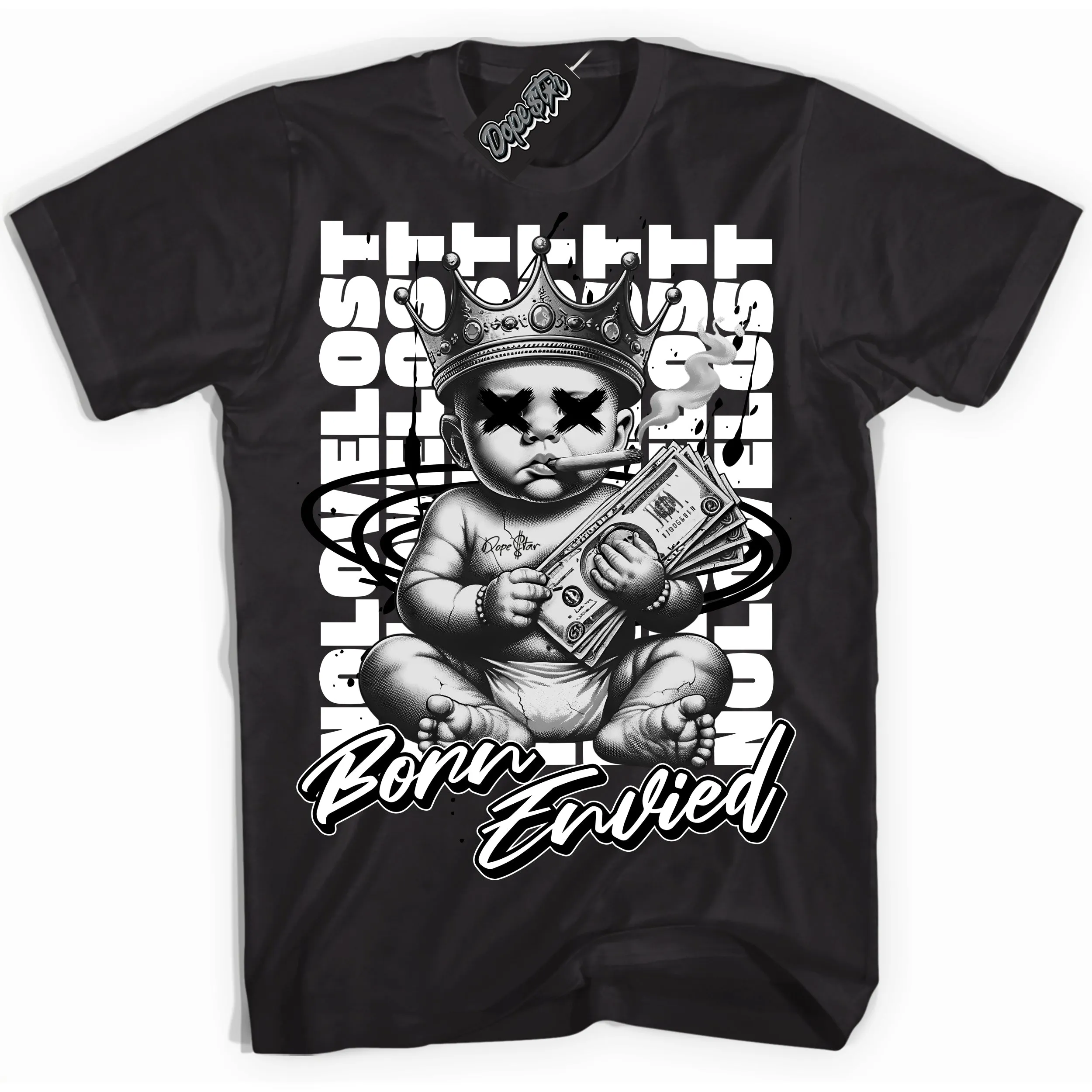 White Thunder 4s Sneaker Shirt Born Envied Graphic