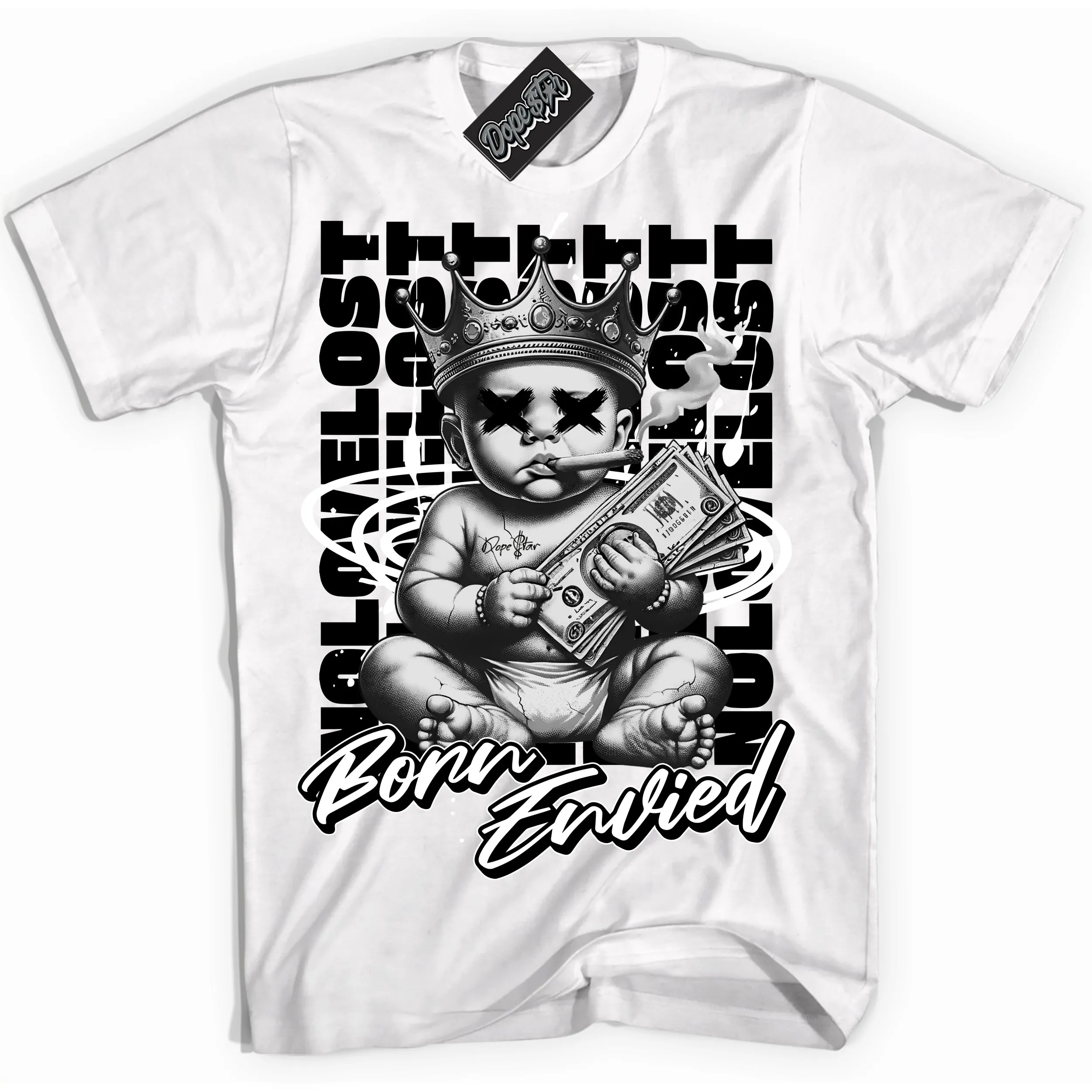 White Thunder 4s Sneaker Shirt Born Envied Graphic