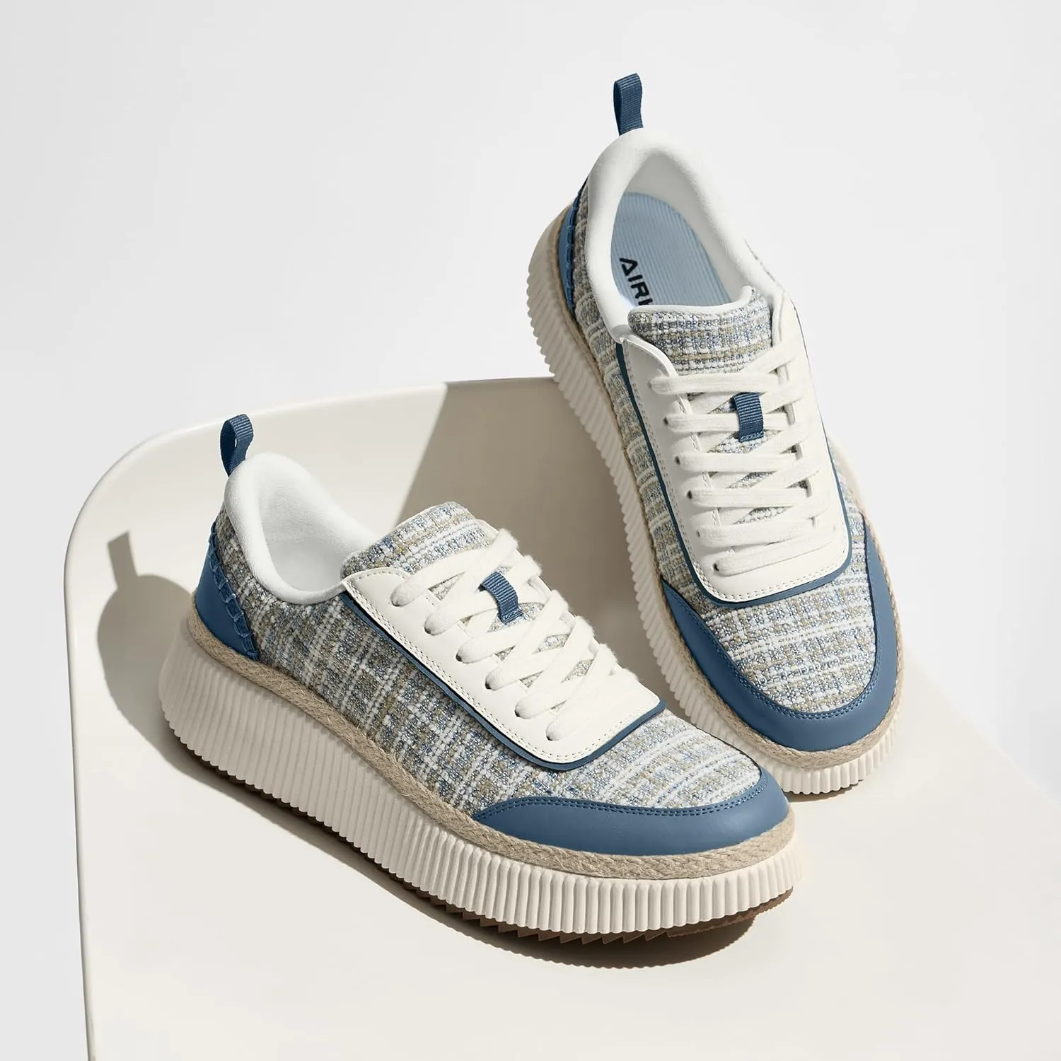 Women Espadrille Platform Sneakers Chunky Fashion Casual Shoes for Women Comfortable Walking Sneakers
