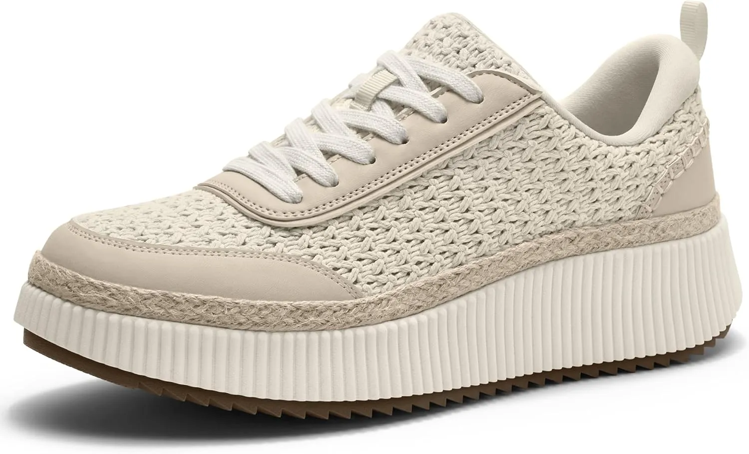 Women Espadrille Platform Sneakers Chunky Fashion Casual Shoes for Women Comfortable Walking Sneakers