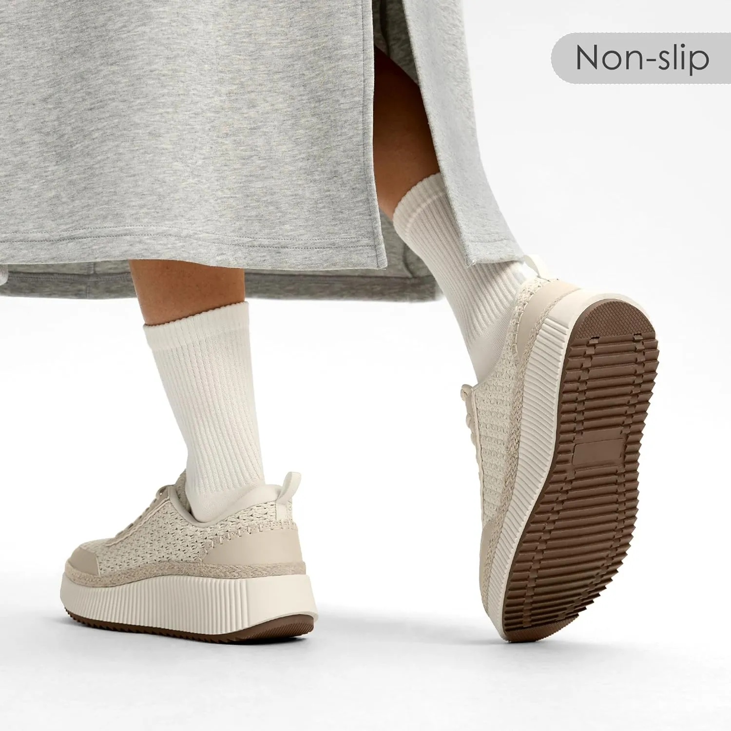 Women Espadrille Platform Sneakers Chunky Fashion Casual Shoes for Women Comfortable Walking Sneakers