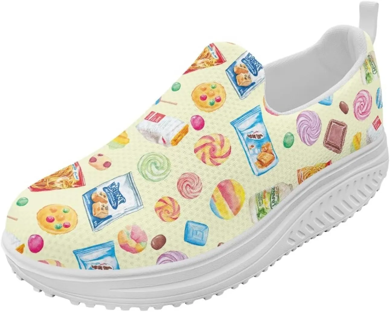 Women Slip-on Platform Loafers Casual Comfortable Loafer Shoes Slip Resistant Walking Sneaker