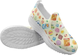 Women Slip-on Platform Loafers Casual Comfortable Loafer Shoes Slip Resistant Walking Sneaker