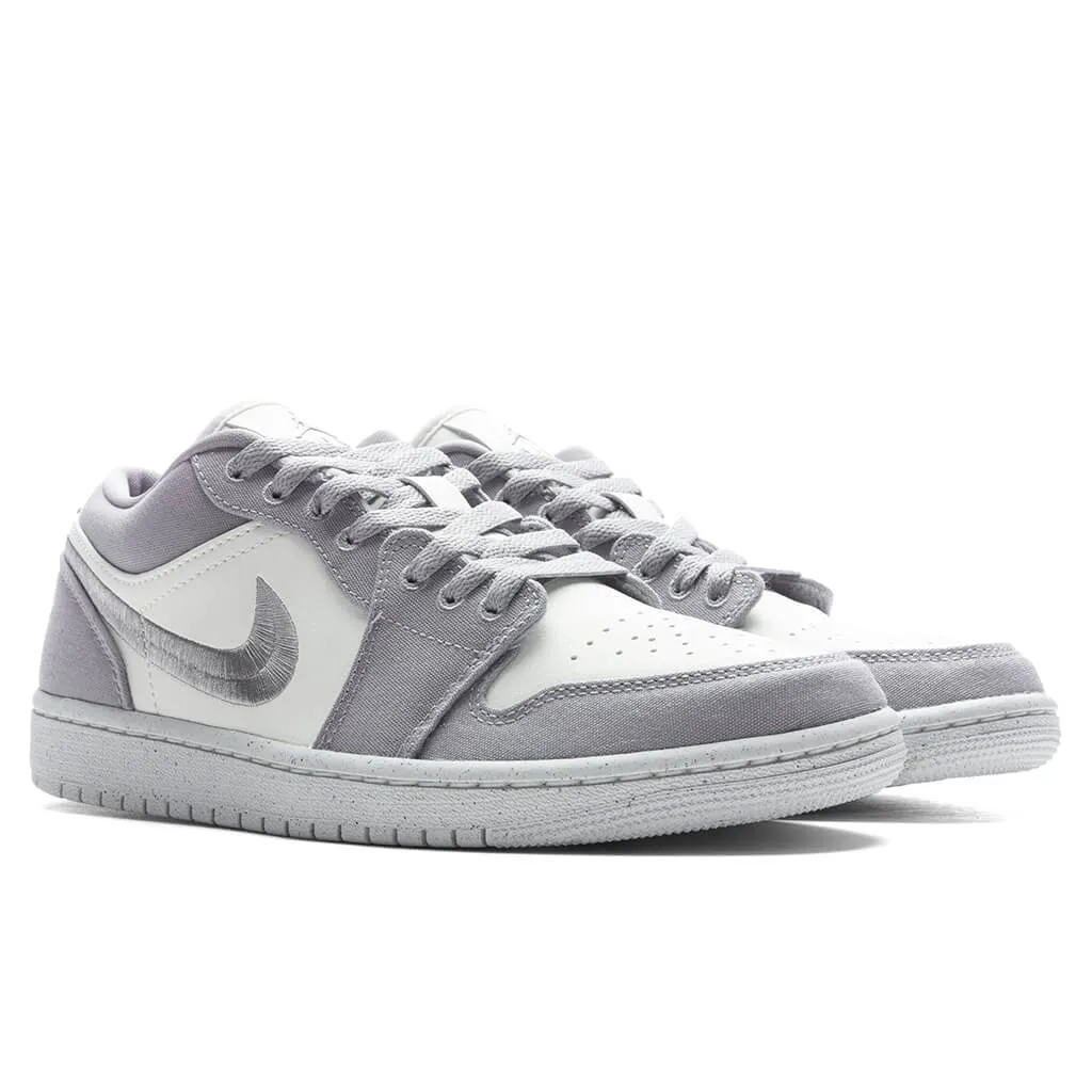 Women's Air Jordan 1 Low SE - Light Steel Grey/Sail/White