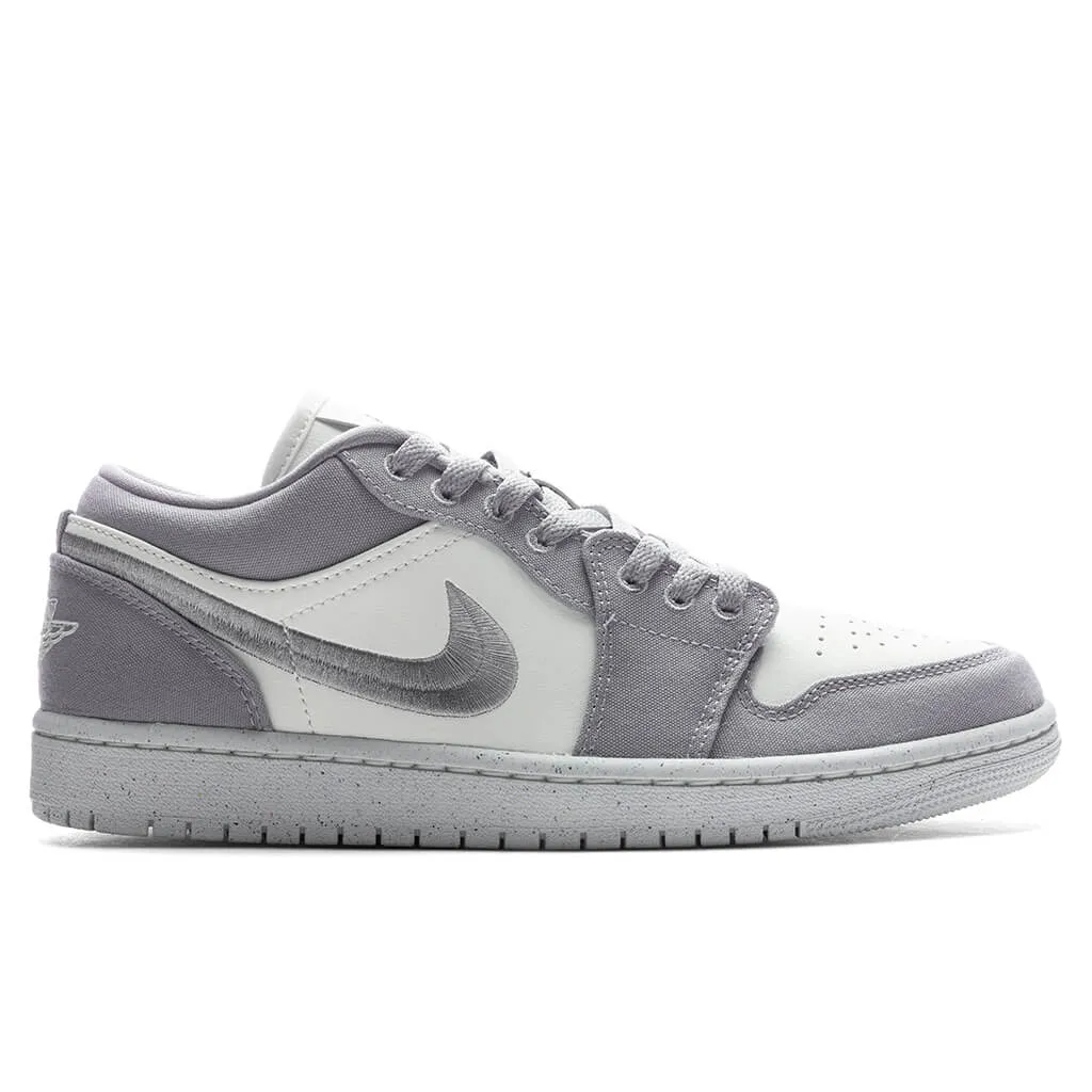 Women's Air Jordan 1 Low SE - Light Steel Grey/Sail/White