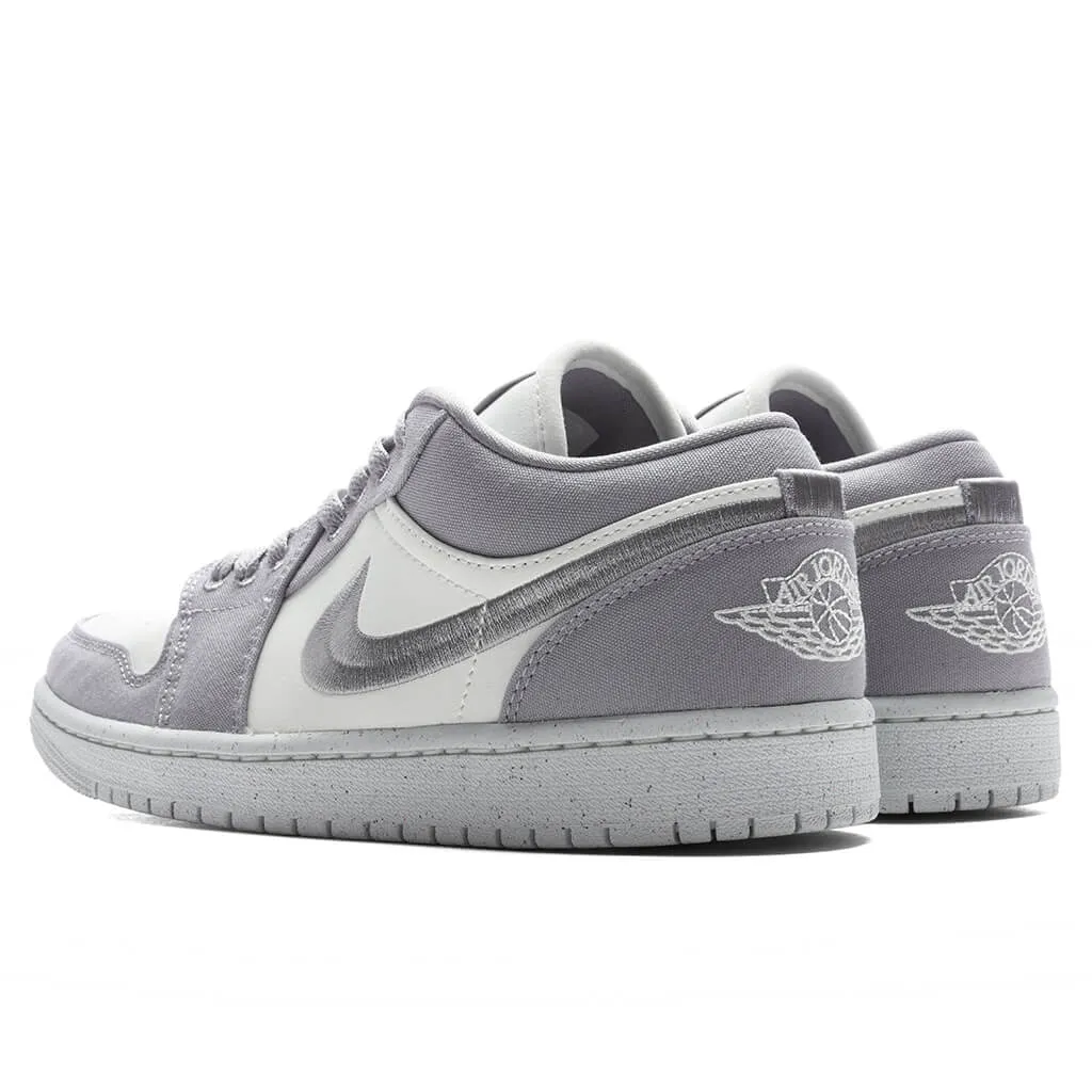 Women's Air Jordan 1 Low SE - Light Steel Grey/Sail/White