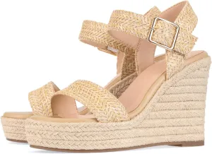 Women's Platform Sandals Wedge Ankle Strap Open Toe Sandals