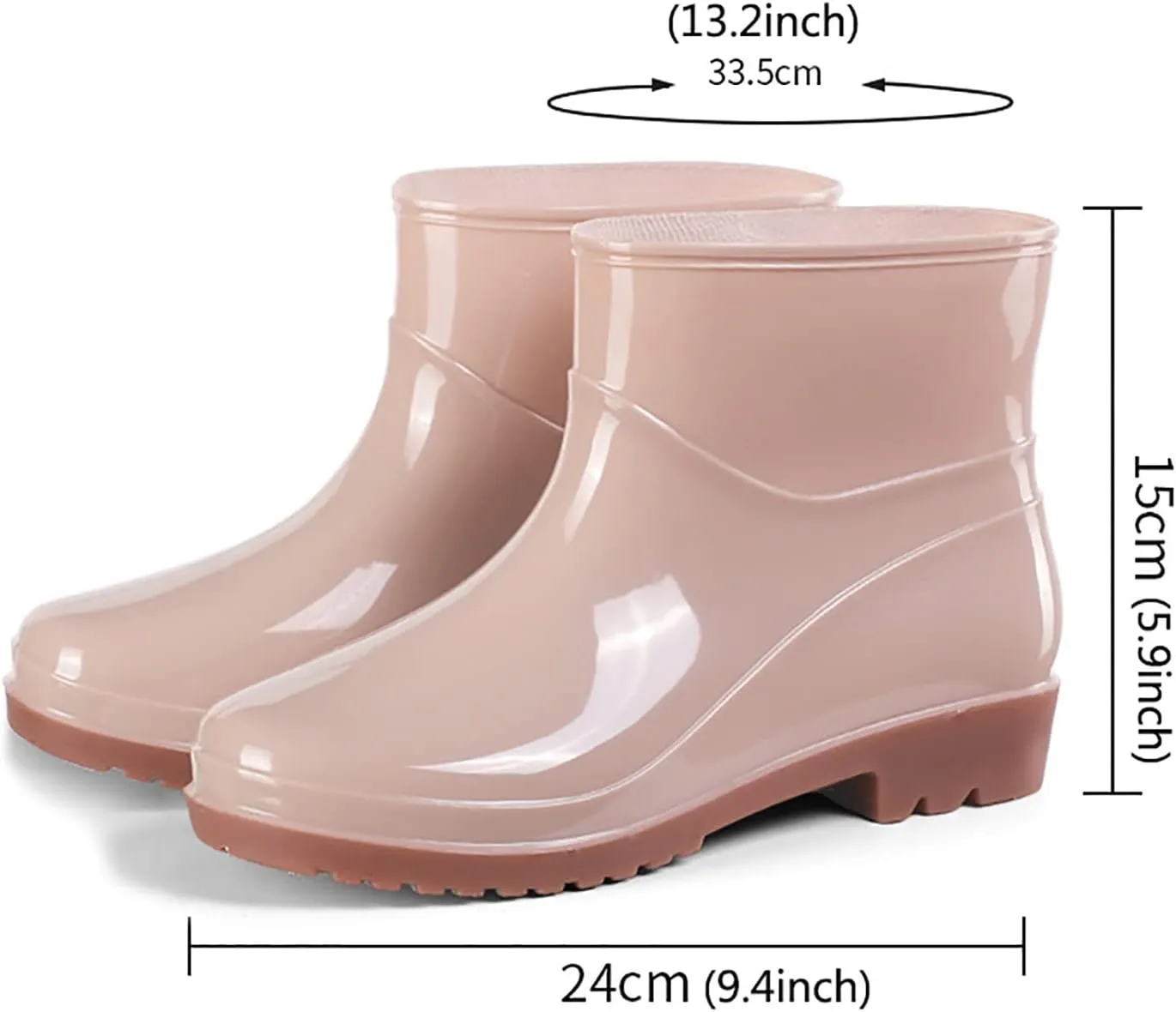 Womens Rain Boots Wide Mens Grounded Footwear Boots Ankle Booties Heels Non Slip Work Barefoot Shoes Mid Calf Rain Boots for Women,Waterproof Garden Knee High Boots