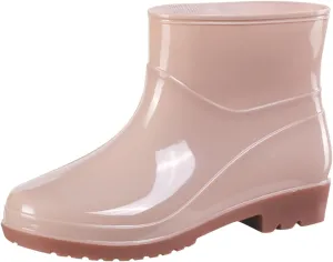Womens Rain Boots Wide Mens Grounded Footwear Boots Ankle Booties Heels Non Slip Work Barefoot Shoes Mid Calf Rain Boots for Women,Waterproof Garden Knee High Boots