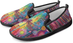 Women's Slip On Fashion Flats Comfortable Dressy Loafer Shoes Round Toe Lightweight Shoes for Office Work Daily Wear Gifts for Mom Wife Sister US Size 6-11