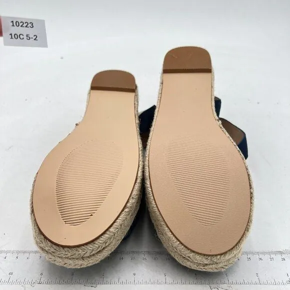 YDN Women Open Toe Ankle Strap Wedge Low Heel Espadrille Sandals Platform Summer