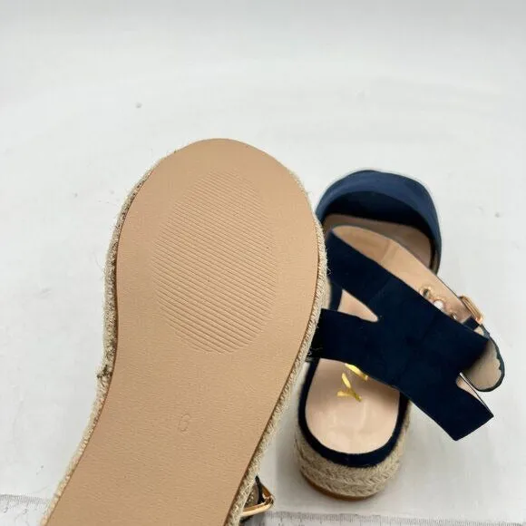 YDN Women Open Toe Ankle Strap Wedge Low Heel Espadrille Sandals Platform Summer