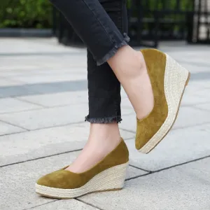 You Had Me @ HELLO Espadrille Wedges