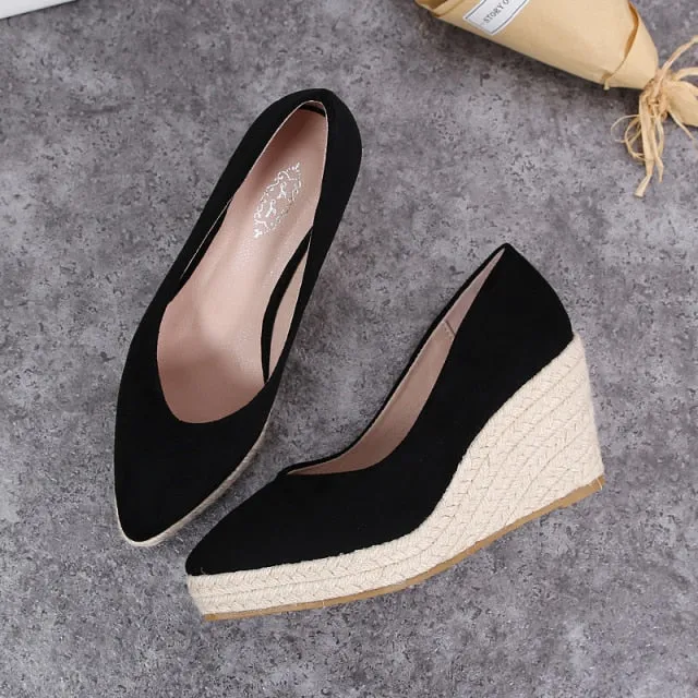 You Had Me @ HELLO Espadrille Wedges